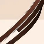 simple dark brown belt image